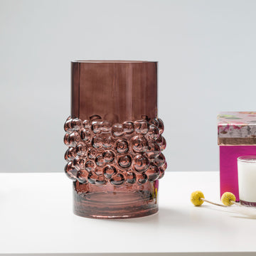 Bendie Brown Glass Vase